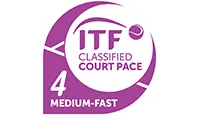 Velocidad de cancha ITF nivel 4 – Media-rápida