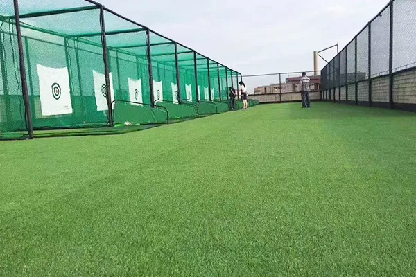 Tee de salida y alfombras de práctica